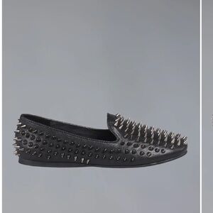 Black Studded Women’s Loafers UNIF
